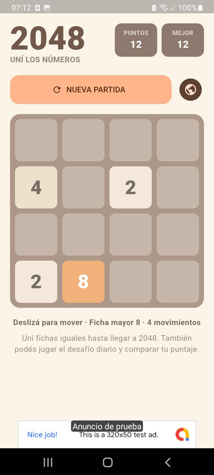 Captura 3 de 2048 BySAD