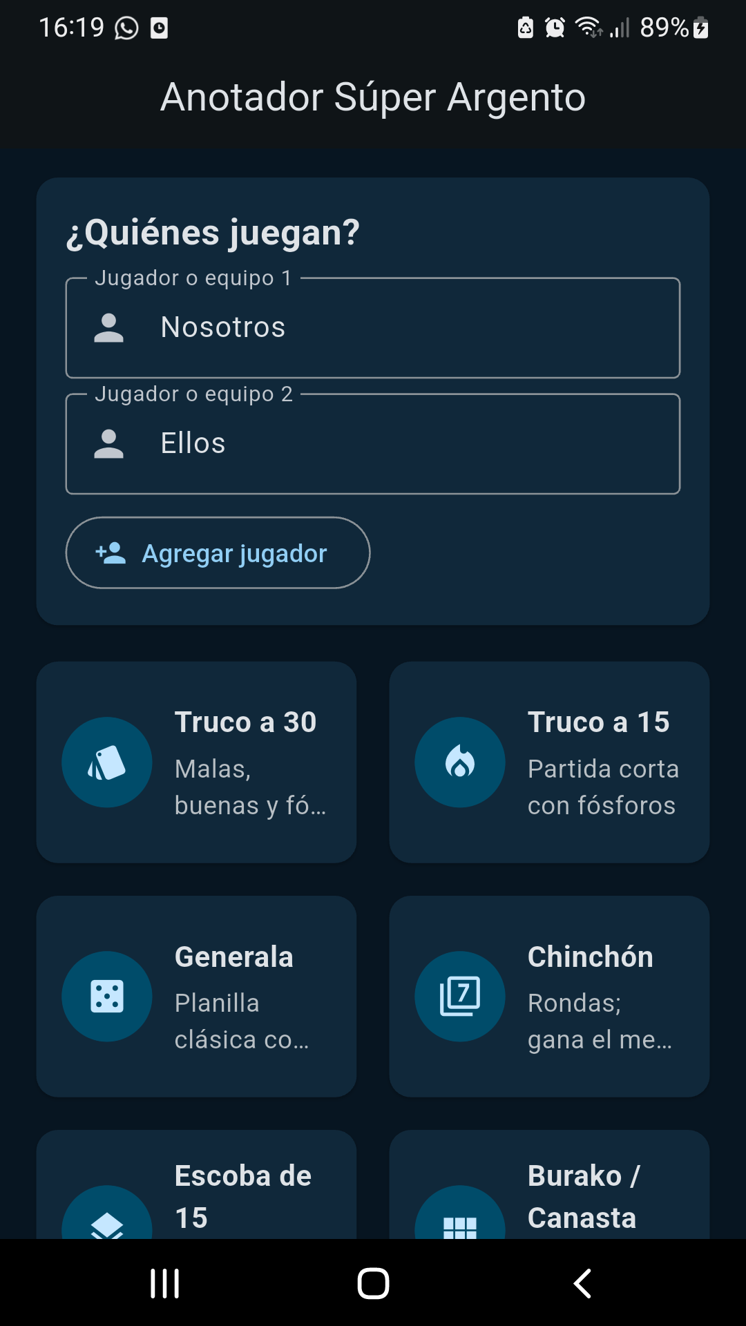 Captura 1 de Anotador Súper Argento