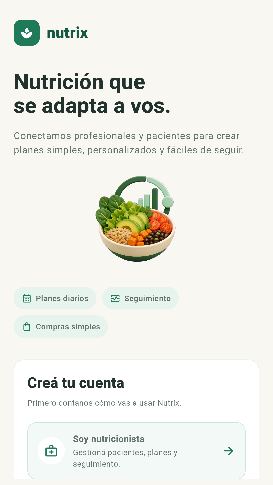 Captura 1 de Nutrix
